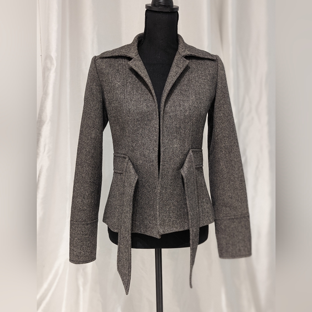 J.Crew Herringbone Scottish wool blazer by Robert Noble